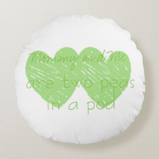 Mamá y yo del bebé del algodón Cojín decorativo