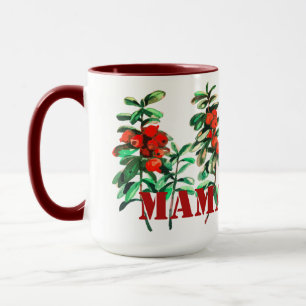 MAMABERRY con arándanos rojos Taza