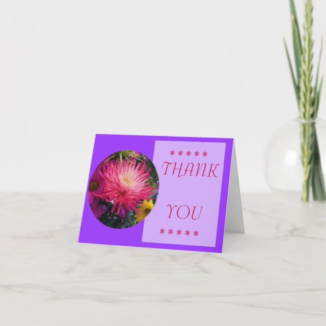 Mamáes de flores - Tarjeta de agradecimiento (Anverso)