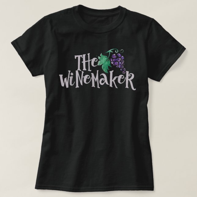 Mamáes de vino de camisetas de vinificación (Diseño del anverso)