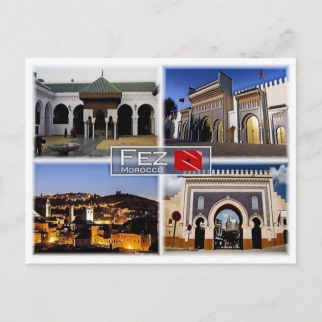 MAMÁES Marruecos - Fez - postal (Anverso)