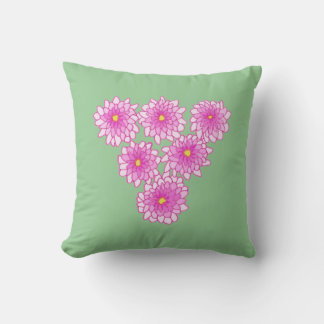 Mamáes rosadas Flores Crisantemo almohadas