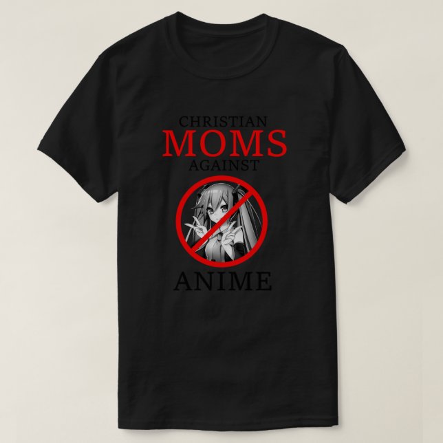 Mamás cristianas contra la camiseta clásica animad (Diseño del anverso)