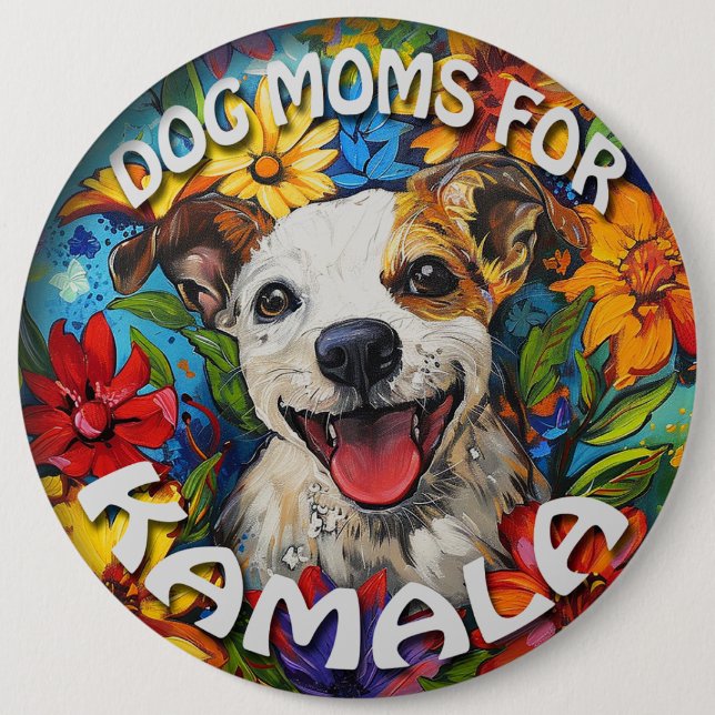 Mamás de perro por botón Kamala (Anverso)