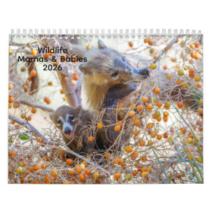 Mamas y Pequeños: Un Calendario de Vida Silvestre