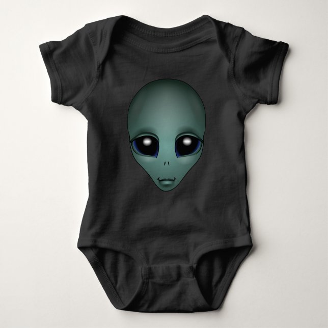 Mameluco de bebé alienígena Mono de bebé alienígen (Anverso)