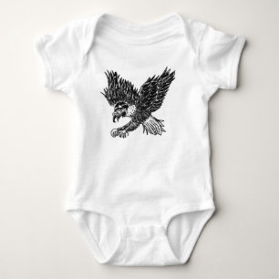 Mameluco de bebé con águila y futuro snowboarder