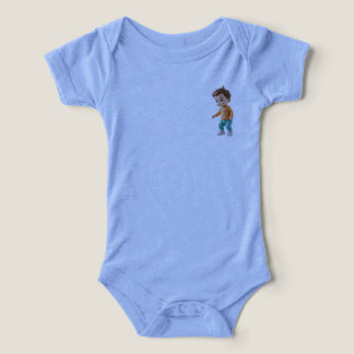 mameluco de bebé lindo con pequeño personaje