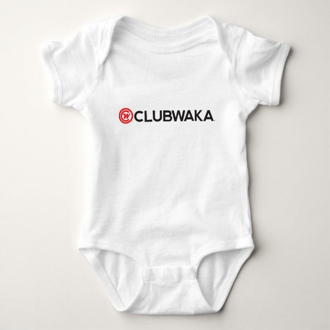 Mameluco del bebé - CLUBWAKA Wordmark (Anverso)