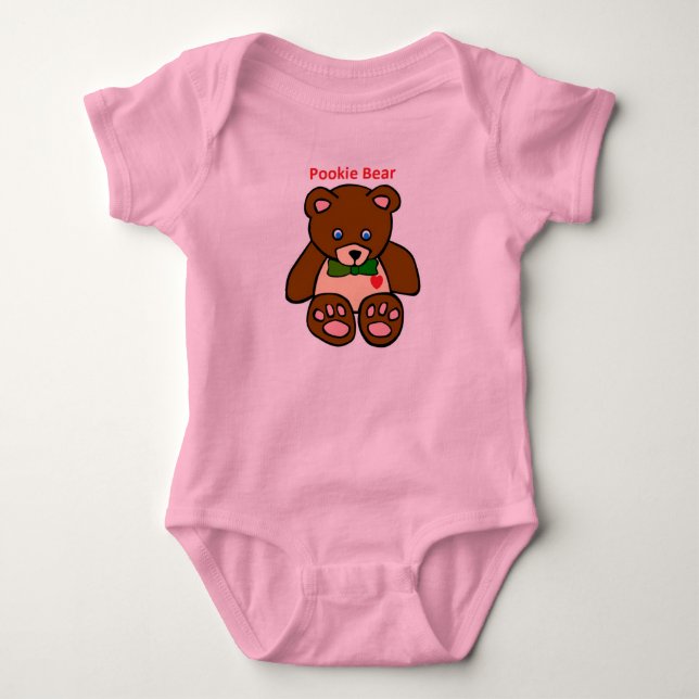 Mameluco del oso de Pookie para los niños (Anverso)