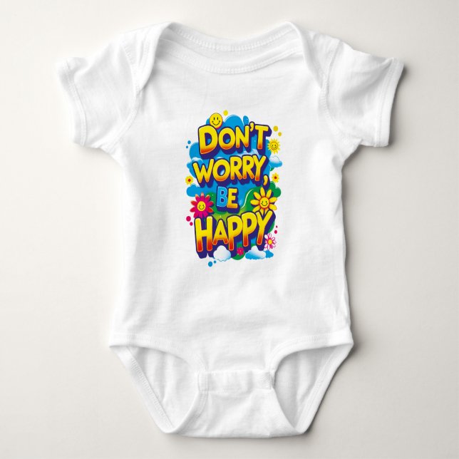 Mameluco Don't Worry, Be Happy (Anverso)