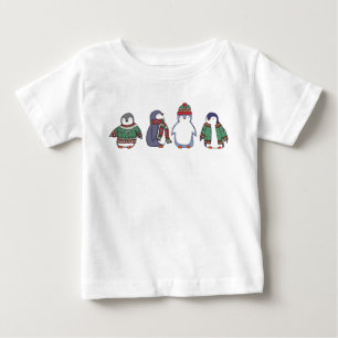 Mameluco hivernal del bebé de los pingüinos