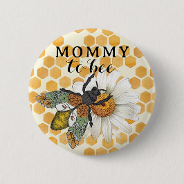 Mami de Abeja para aceptar el botón de Baby Shower