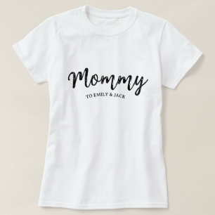 Mami   Mamá moderna nombra camiseta del día de la 