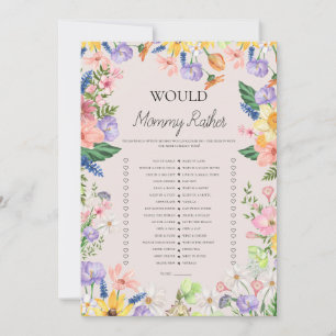 Mami Más Bien Juego Tarjeta Fiesta Baby Shower