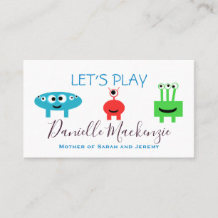 Mami Play Date Playdate Tarjetas de llamadas comer