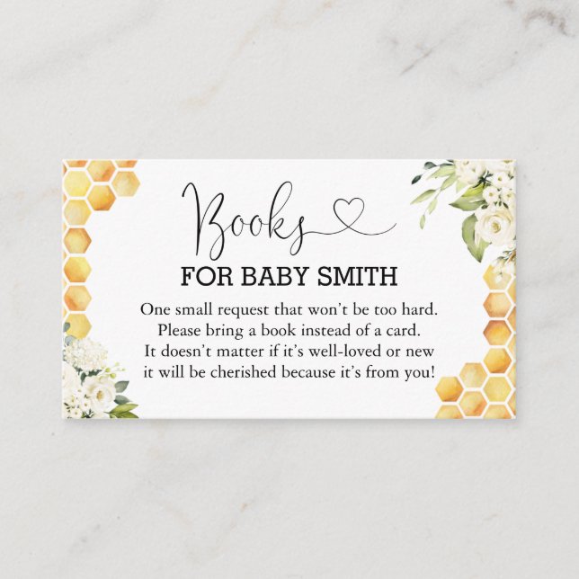 Mami to Bee Books para la Tarjeta de Gabinete Baby (Anverso)