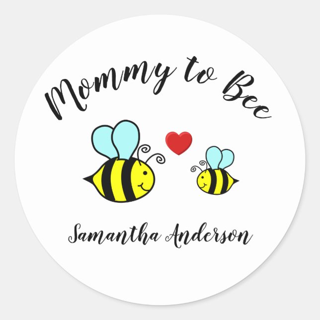 Mami to Bee - Pegatina del círculo (Anverso)