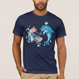 Mamíferos del mar personalizado: camiseta de vaca 