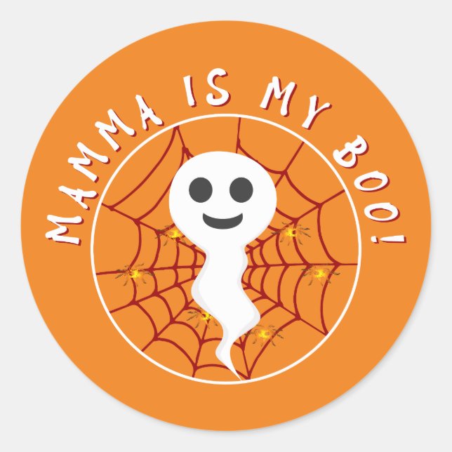Mamma es mi Pegatina de Boo (Anverso)