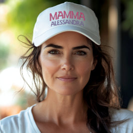 Mamma italiana mamá gorra bordada personalizada