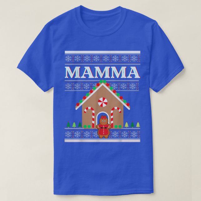 Mamma Navidades graciosos Suéter Gingerbread Xma (Diseño del anverso)