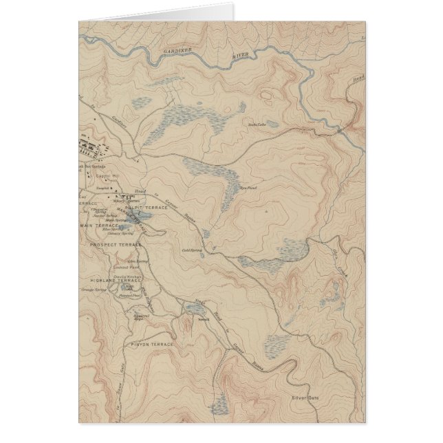 Mammoth Hot Springs y los alrededores 2 (Frente)
