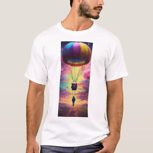 MAN_MANUAL PARACHUTE IMPRESIÓN DE CAMISETA (Anverso)