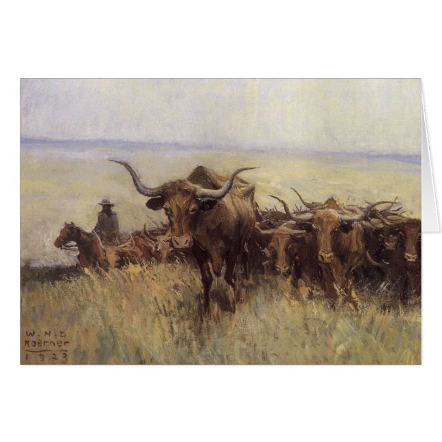 Manada de senderos a Wyoming por WHD Koerner (Anverso (Horizontal))