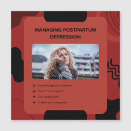 Managing Postpartum Depression Awareness Design