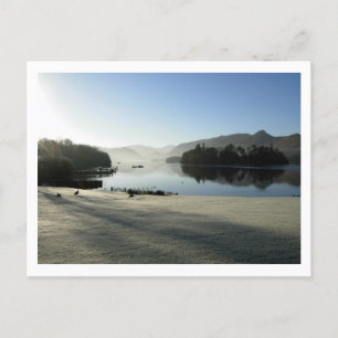 Mañana de diciembre en la postal Derwentwater