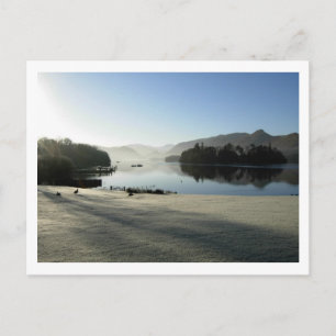 Mañana de diciembre en la postal Derwentwater