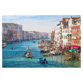 MAÑANA EN EL GRAN CANAL Metalizado Muro Arte