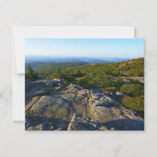 Mañana en la cima de Cadillac Mountain en Acadia