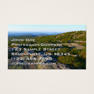 Mañana en la cima de Cadillac Mountain en Acadia