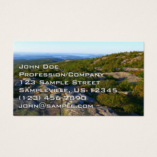 Mañana en la cima de Cadillac Mountain en Acadia (Frente)