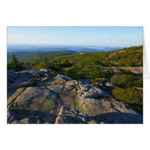 Mañana en la cima de la montaña Cadillac en Acadia