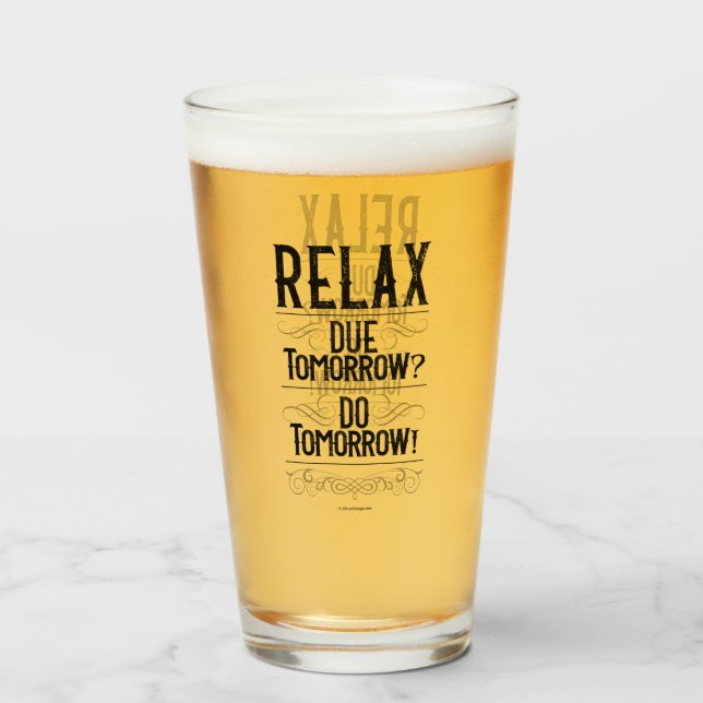 ¿Mañana? ¡Hágalo mañana! Vidrio (Anverso (lleno))