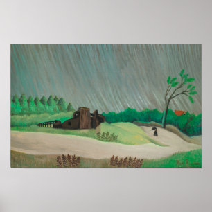 Mañana Lluviosa Henri Rousseau, Arte Antiguo Fino