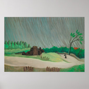 Mañana Lluviosa Henri Rousseau, Arte Antiguo Fino