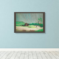 Mañana Lluviosa Henri Rousseau, Arte Antiguo Fino