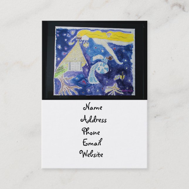 Mañana nunca sabe la tarjeta de presentación (Anverso)