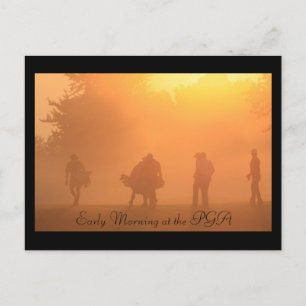 Mañana temprano en la tarjeta postal PGA