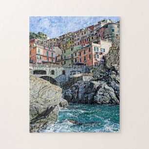 Manarola colorido, Italia - el rompecabezas de