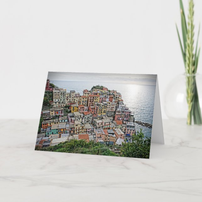Manarola - La tarjeta de felicitación Cinque Terre (Anverso)