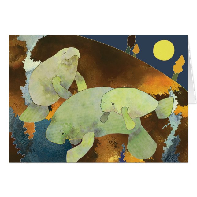 Manatee: Tarjeta en blanco (Anverso (Horizontal))