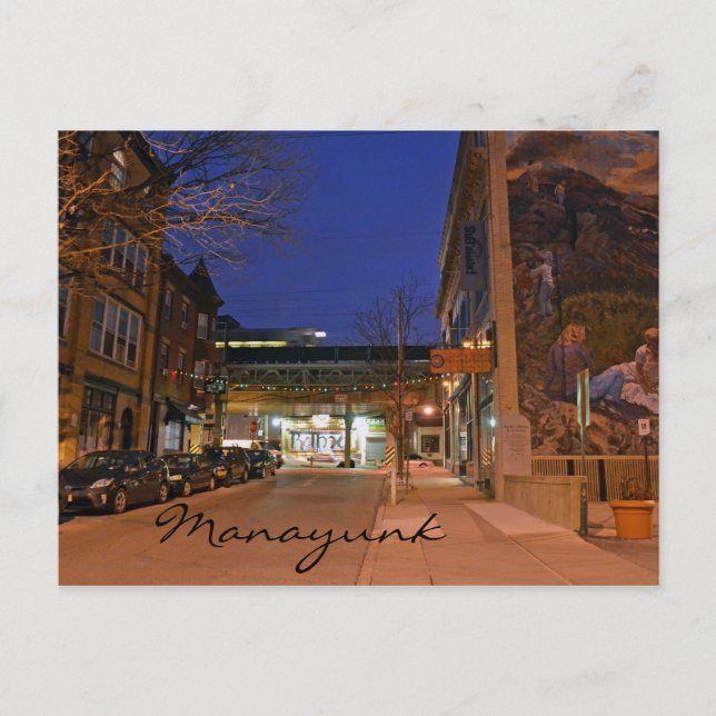 Manayunk, tarjeta postal de la PA (Anverso)