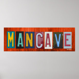 MANCAVE Licencia Placa Arte Palabra Frase