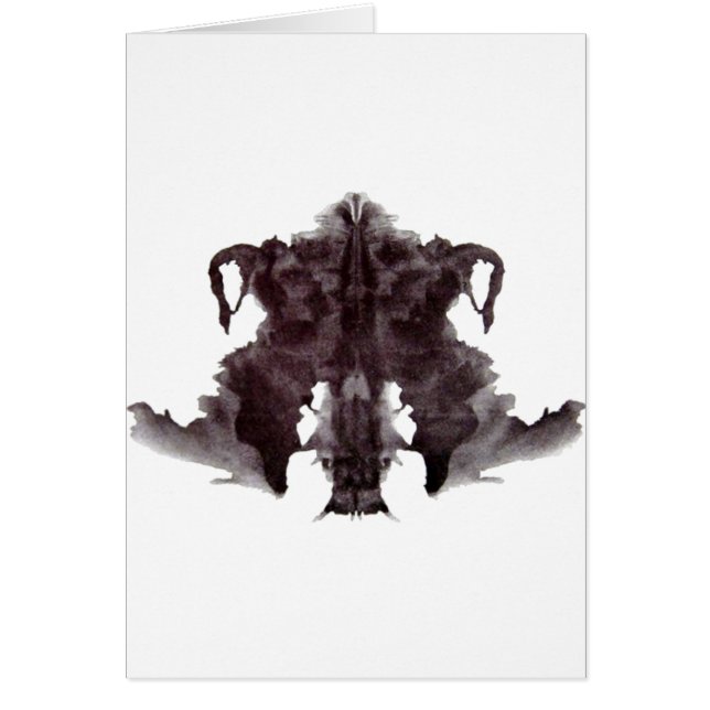 Mancha blanca /negra 4 de Rorschach (Frente)