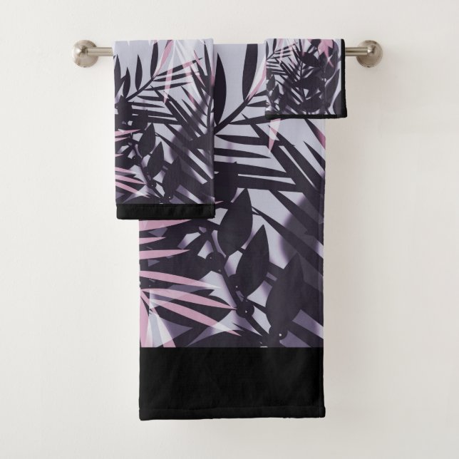 Mancha exótica de hojas de palma exóticas de selva (In situ)